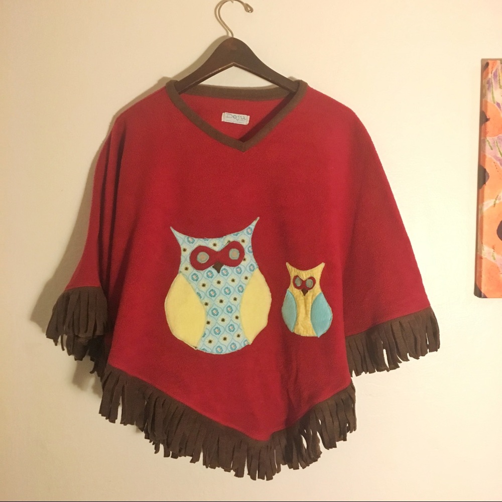Super Cute Kids Fleece Owl themed 🦉 Shawl